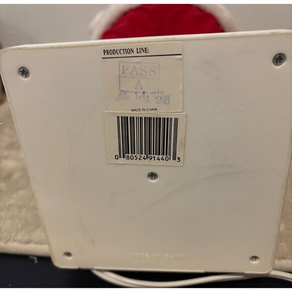 Telco Motionette Santa Claus Figure Holding Red Light-Up Bell 23.5" Tall - Picture 10 of 12